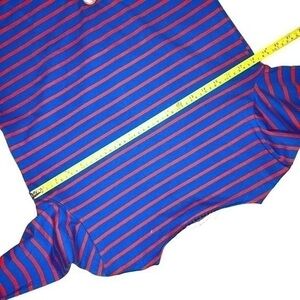 Tory Burch blue and red striped t shirt